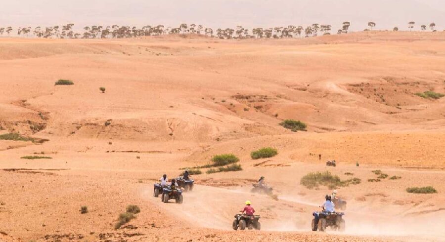 Quad biking in the Agafay Desert